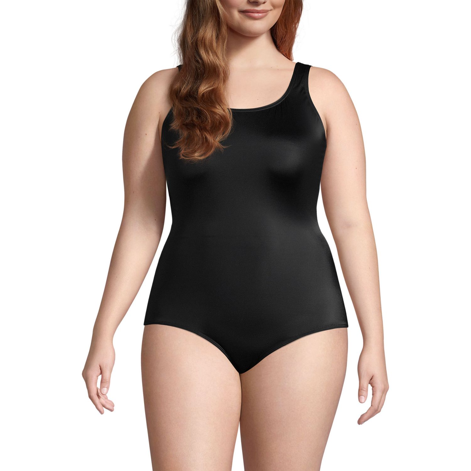 Women's Mastectomy Chlorine Resistant Tugless One Piece Swimsuit Soft Cup