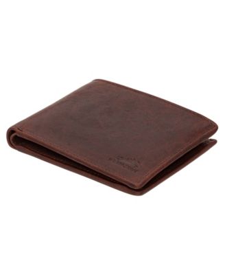 Men's Buffalo RFID Secure Wallet with Coin Pocket