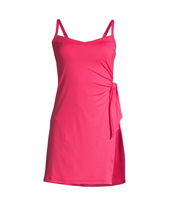 Lands' End Women's Sweetheart Swim Dress One Piece Swimsuit Adjustable Straps Macy's