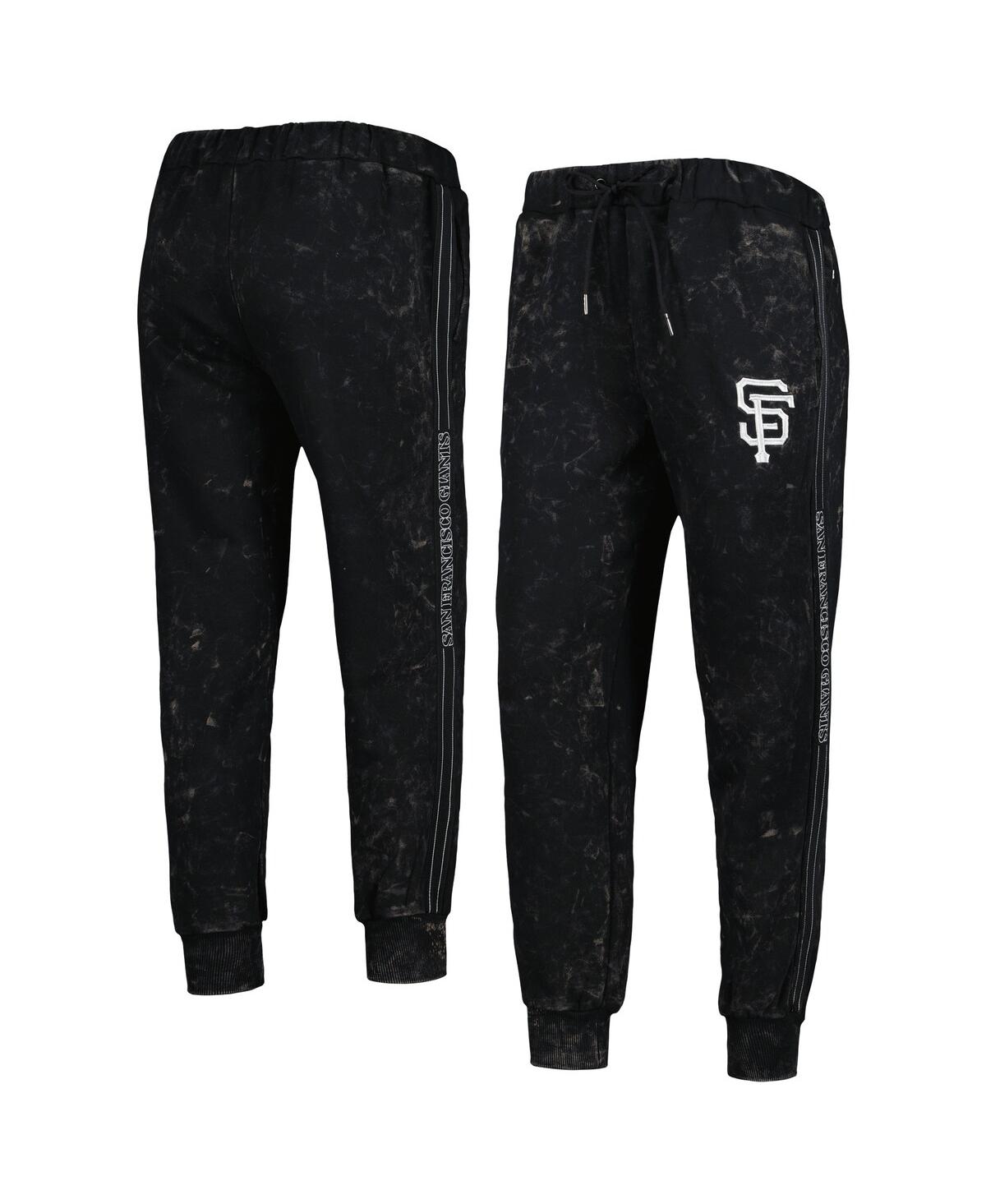 The Wild Collective Women's  Black San Francisco Giants Marble Jogger Pants