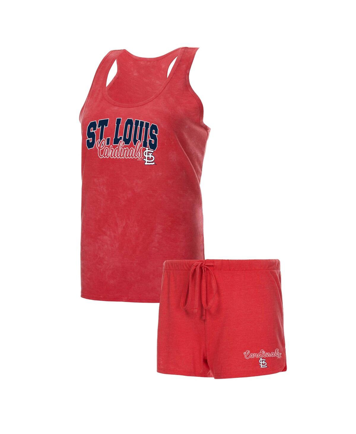 Shop Concepts Sport Women's  Red St. Louis Cardinals Billboard Racerback Tank And Shorts Sleep Set