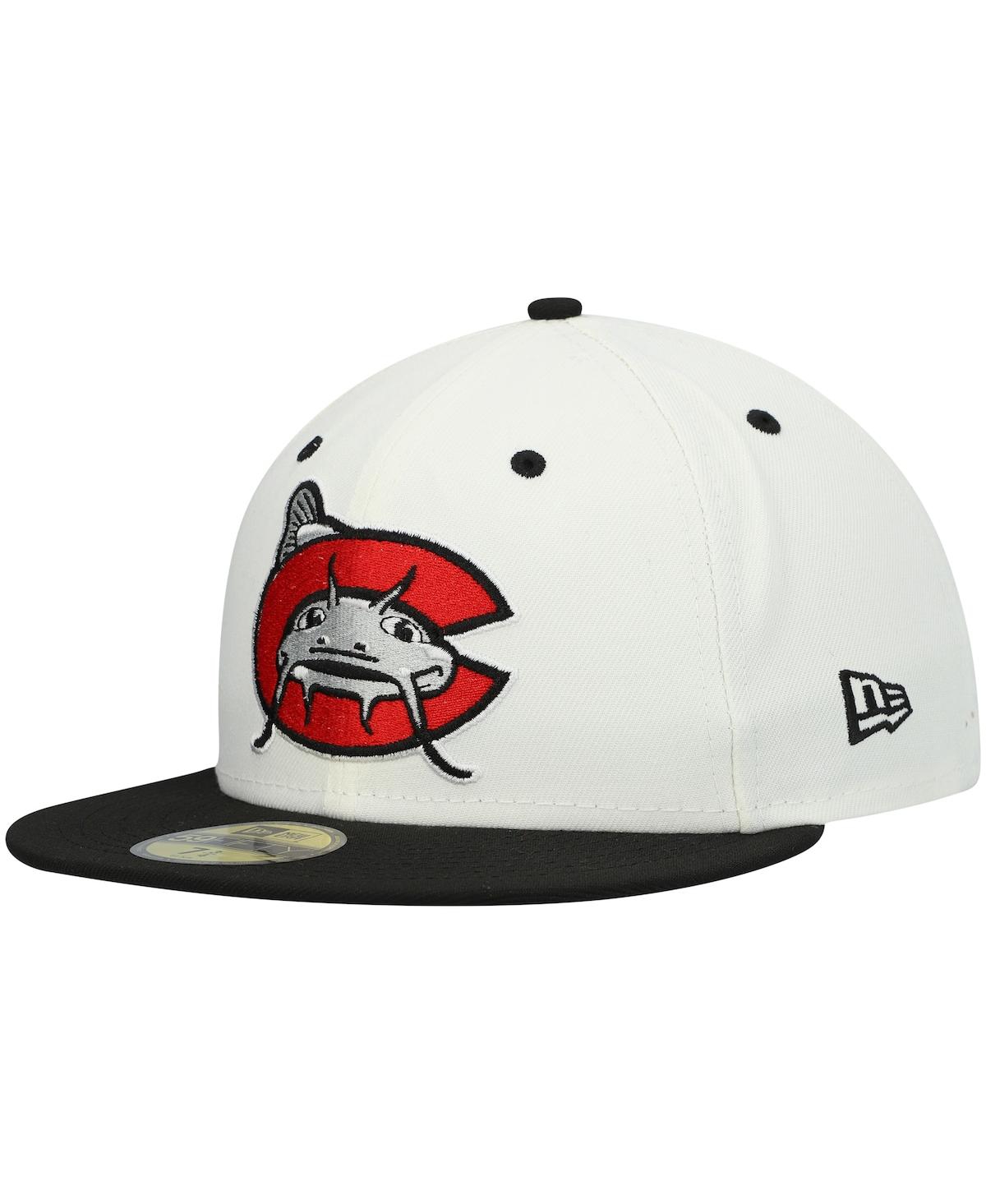 Men's New EraCarolina Mudcats Authentic Collection Team Alternate 59FIFTY Fitted Hat - White