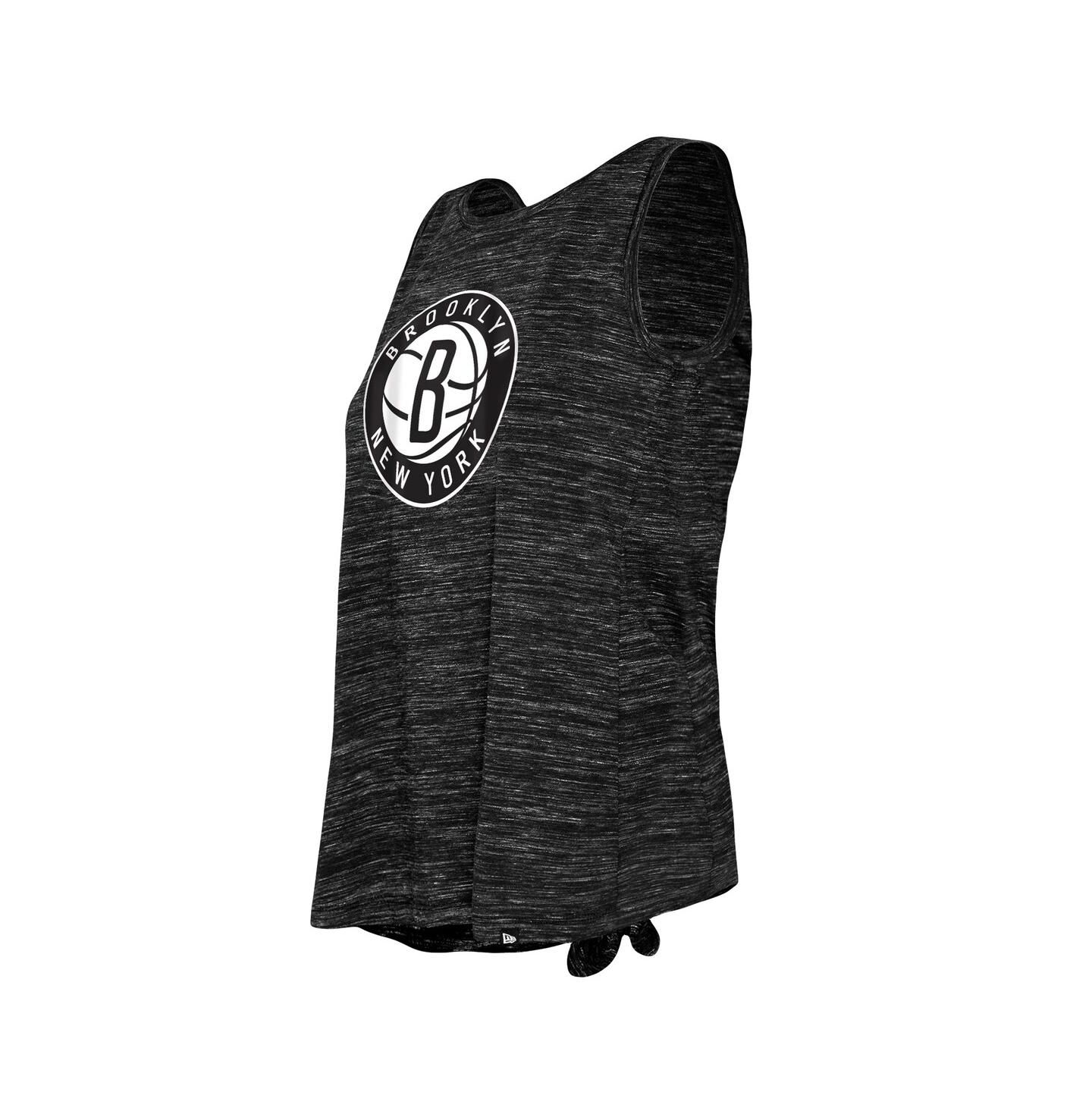 Женский топ New Era Black Brooklyn Nets Space Dye Active — фото 3