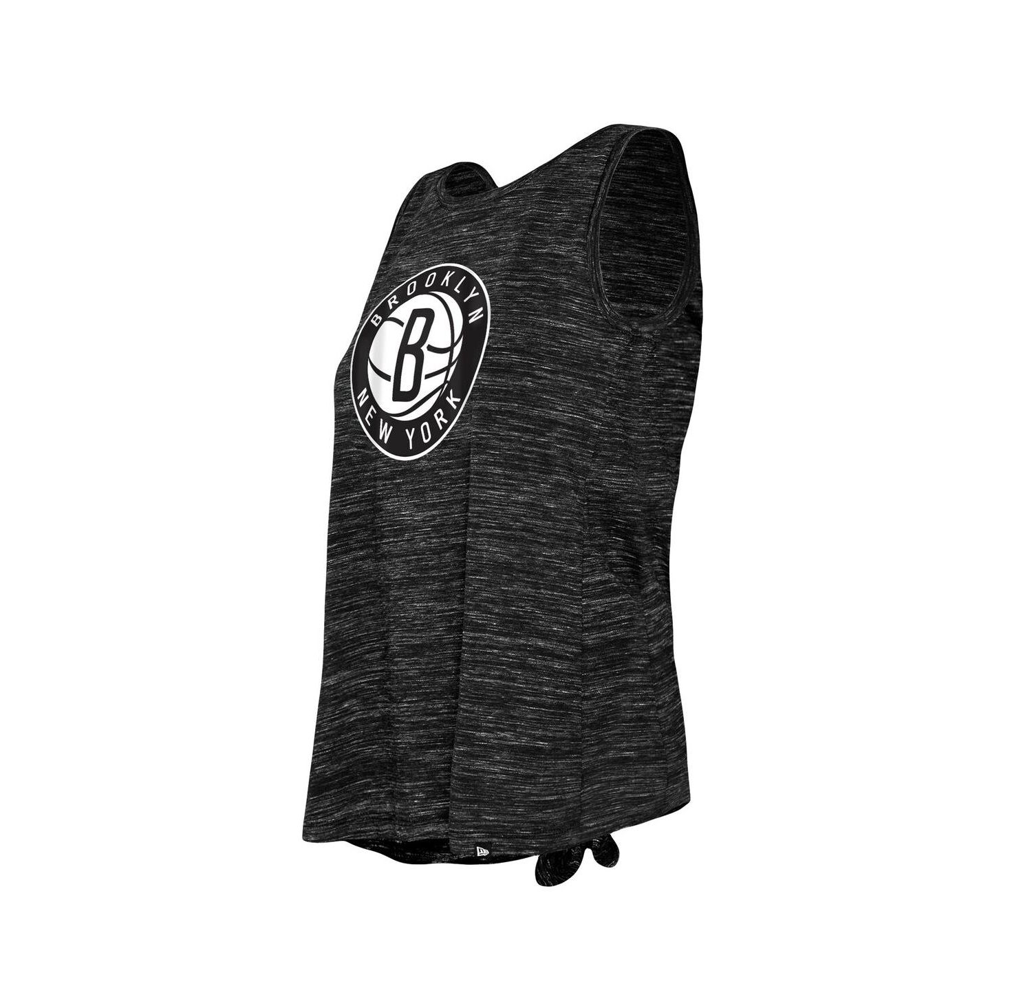 Women's Black Brooklyn Nets Space Dye Active Tank Top