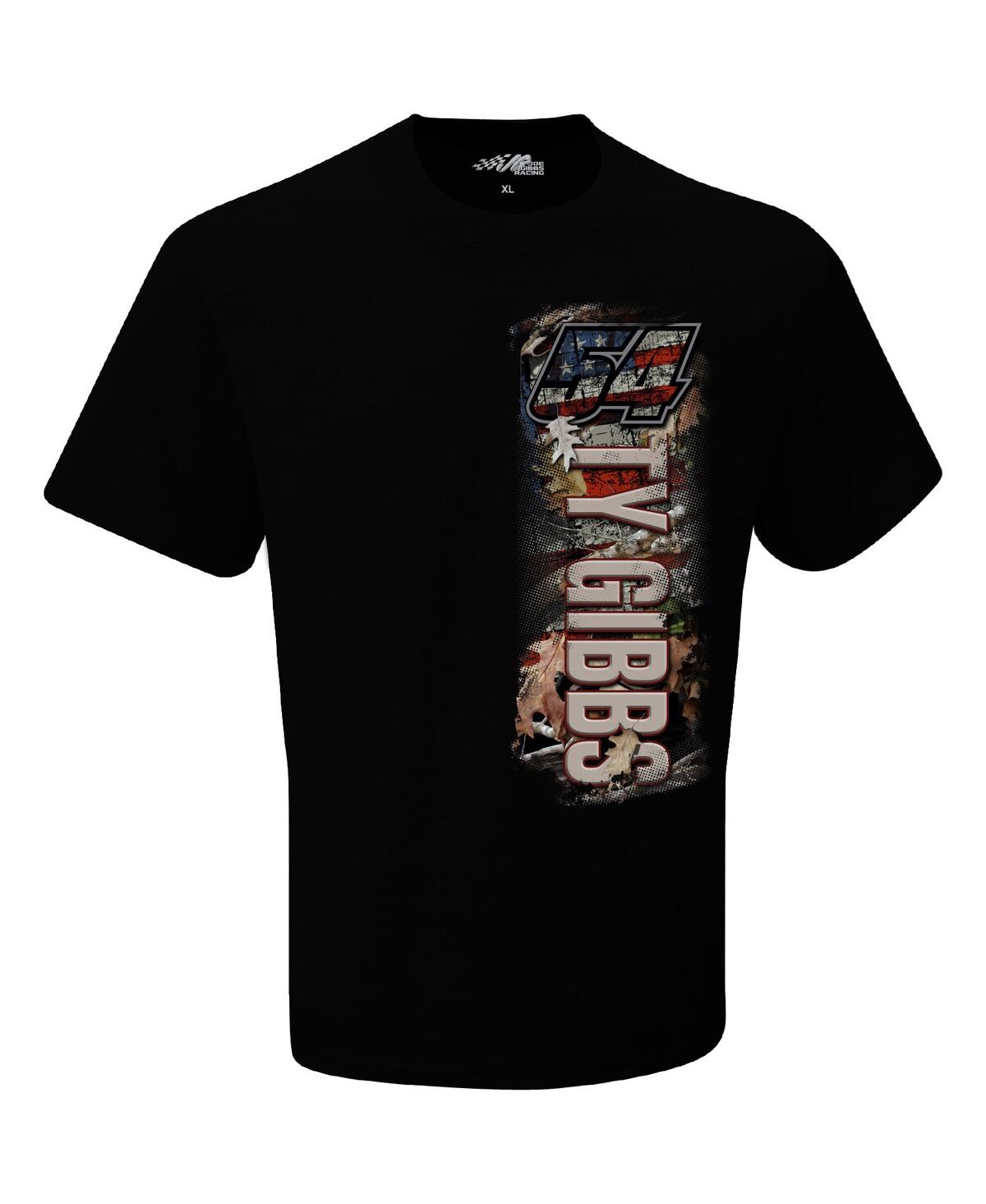 Shop Joe Gibbs Racing Team Collection Men's  Black Ty Gibbs Patriotic T-shirt