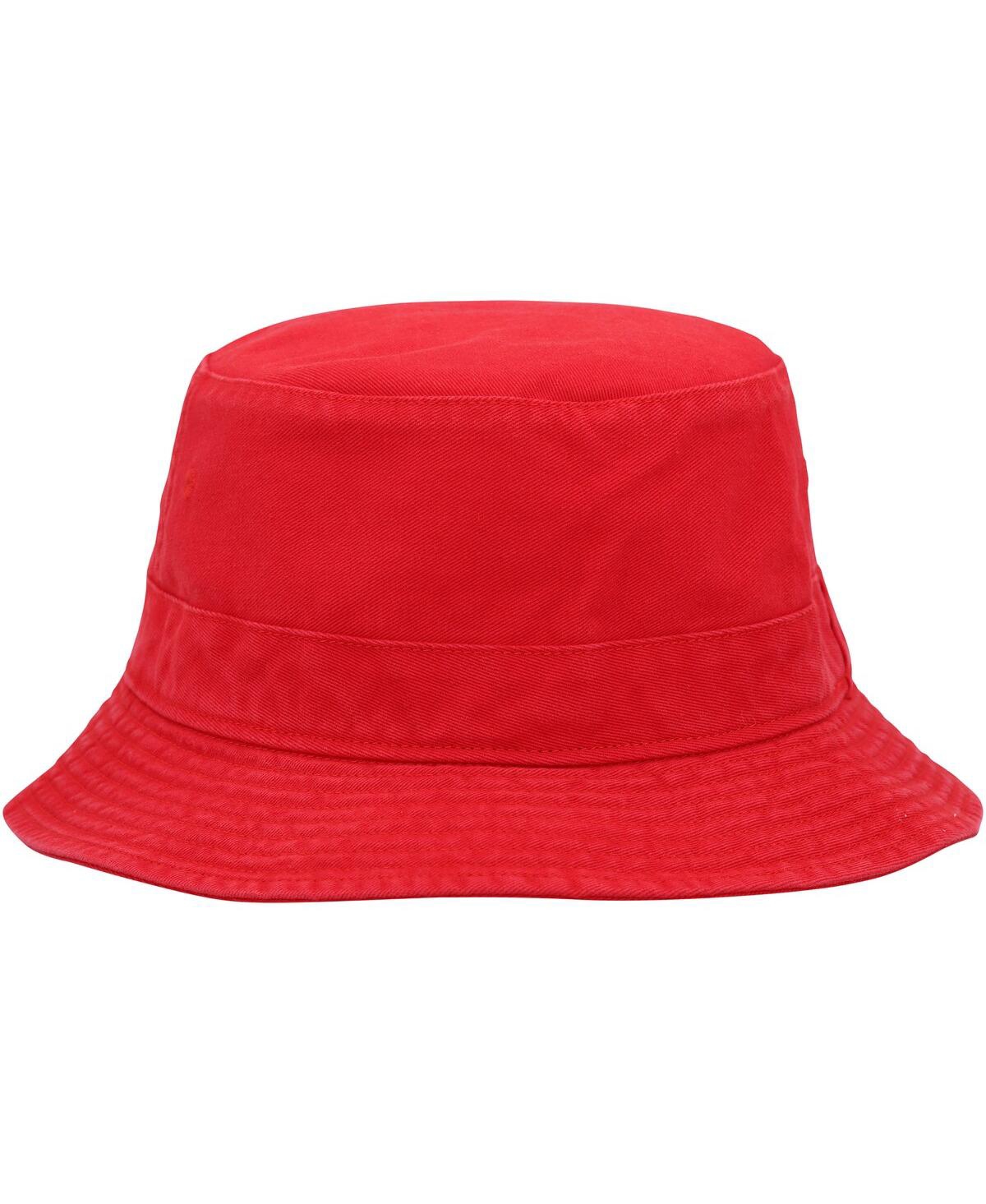 47 Brand Men's ' Red Los Angeles Angels Primary Bucket Hat In Red