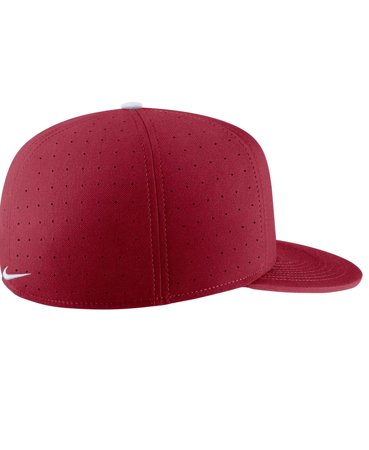Shop Nike Men's  Crimson Washington State Cougars Aero True Baseball Performance Fitted Hat