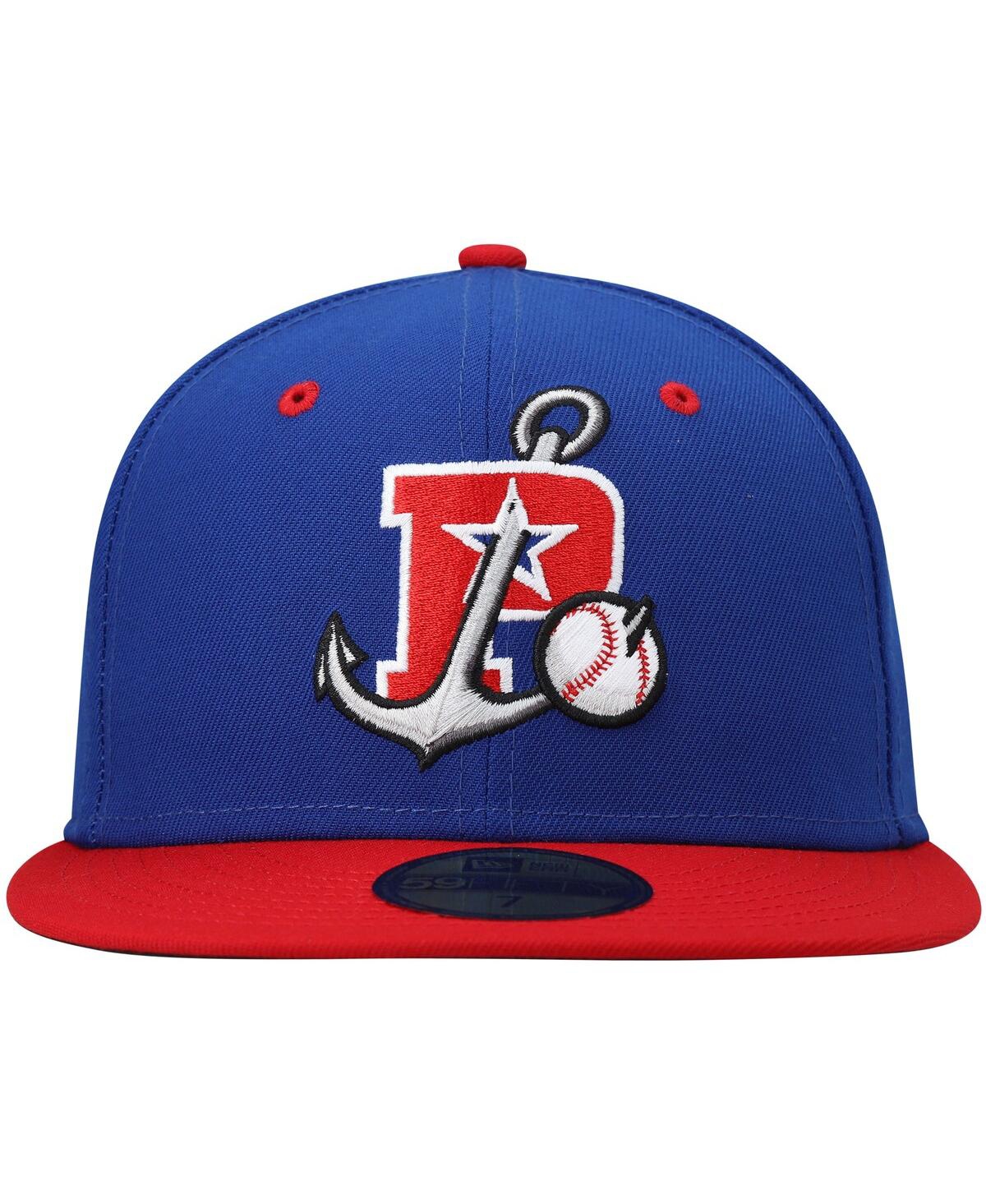 Men's New EraStockton Ports Authentic Collection Road 59FIFTY Fitted Hat - Blue