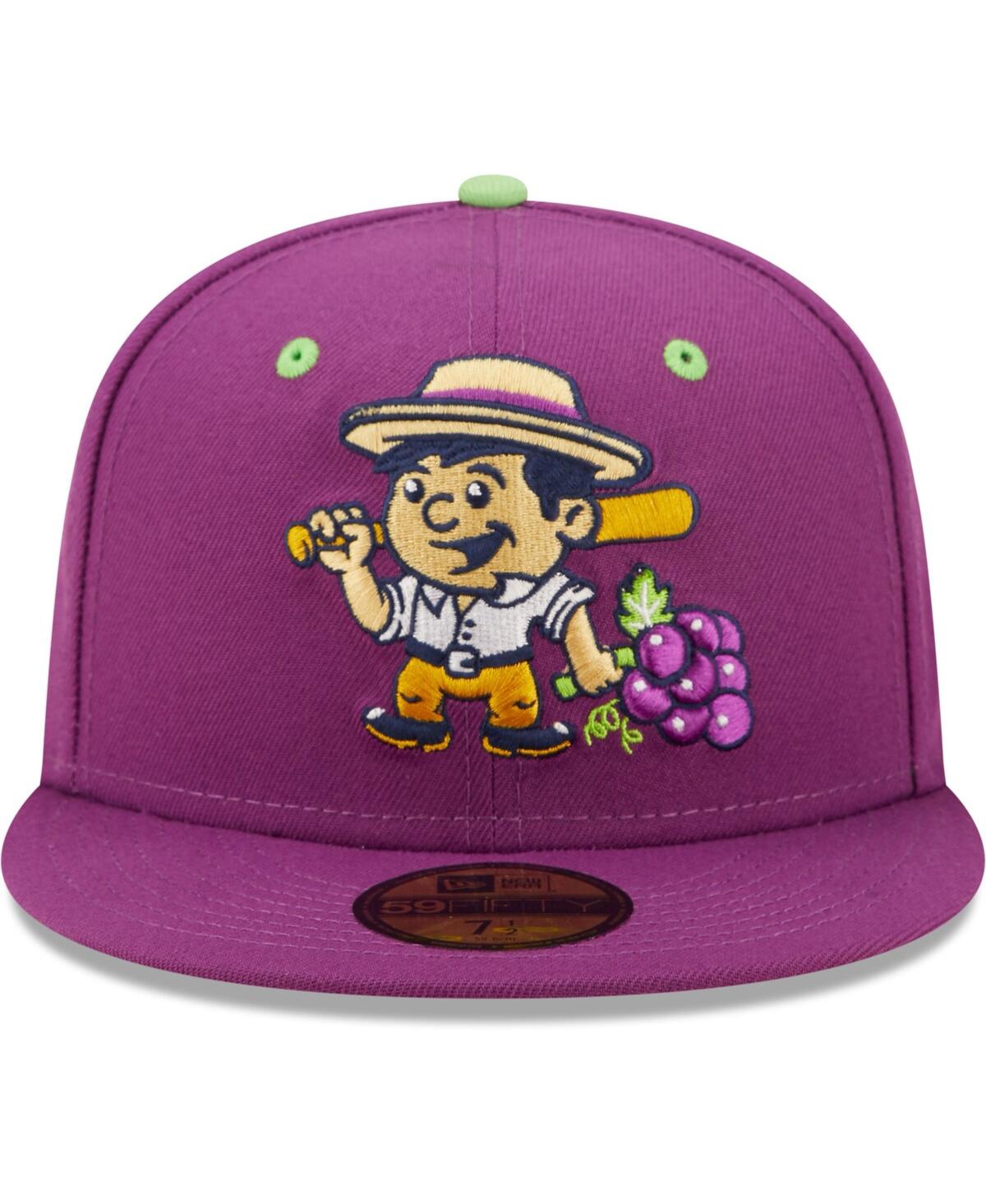 Shop New Era Men's  Purple Vineros De Tri-city Copa De La Diversion 59fifty Fitted Hat