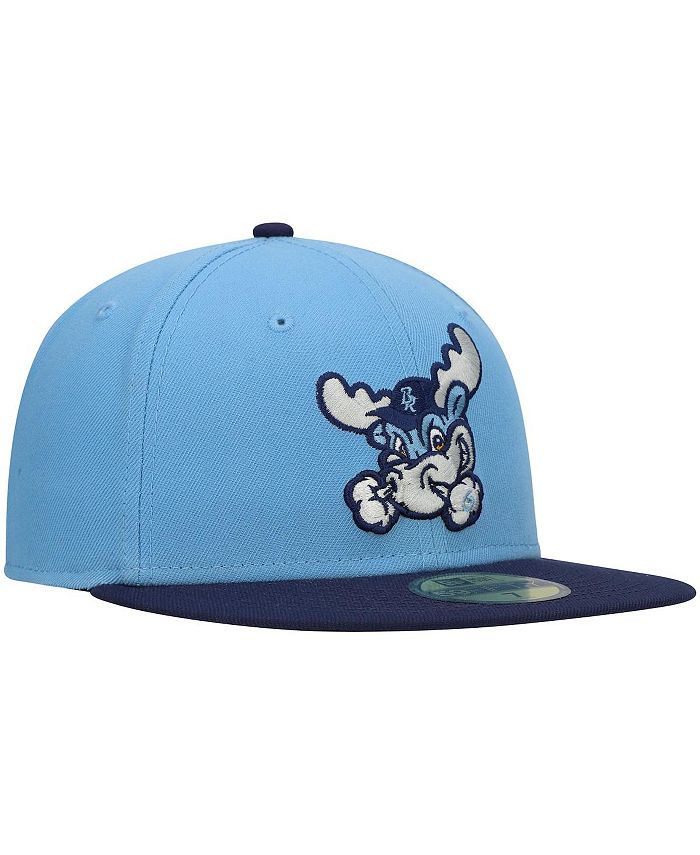 New Era Men's Light Blue Wilmington Blue Rocks Authentic Collection