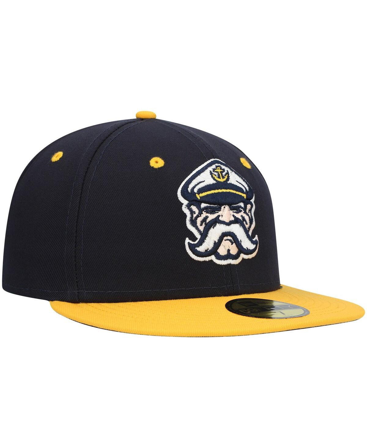 Men's New EraLake County Captains Authentic Collection Team Alternate 59FIFTY Fitted Hat - Navy