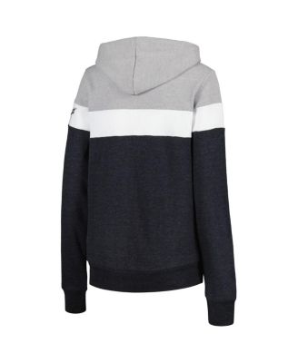 Women's Heather Black Chicago White Sox Colorblock Full-Zip Hoodie Jacket