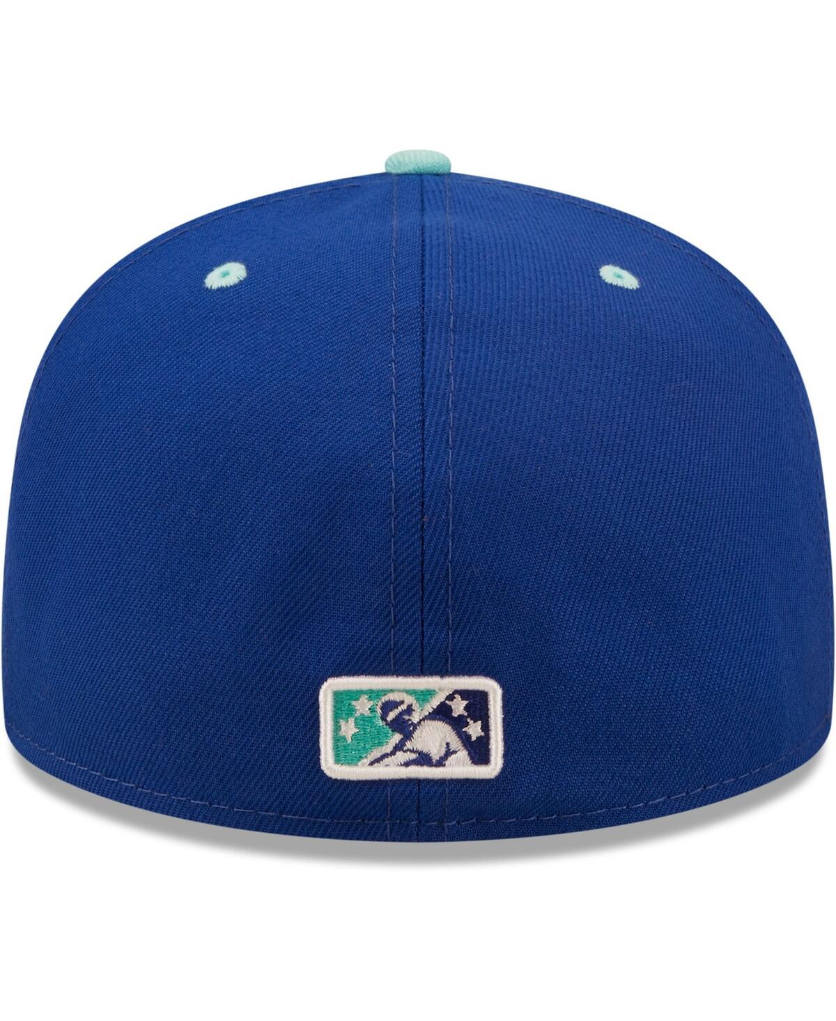 New Era Men's  Blue, Mint Sonadores De Hillsboro Copa De La Diversion 59fifty Fitted Hat In Blue,mint