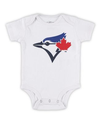 Newborn and Infant Boys and Girls Royal, Powder Blue, White Toronto Blue Jays Minor League Player Three-Pack Bodysuit Set