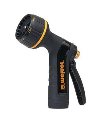 Metal 7-Pattern Watering Gardening Hose Nozzle, Black