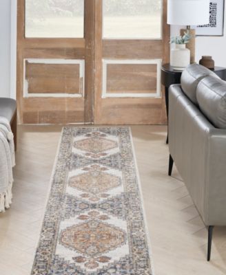 Astra Machine Washable ASW11 2'2" x 8' Runner Area Rug