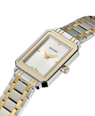 Women's Swiss Eirini Two-Tone Stainless Steel Bracelet Watch 25x33mm