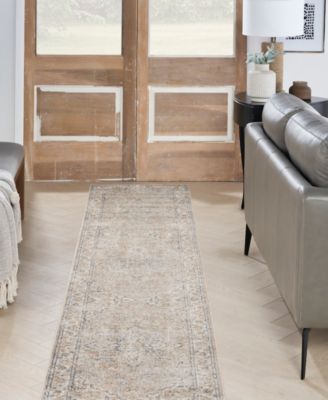 Astra Machine Washable ASW12 2'2" x 8' Runner Area Rug