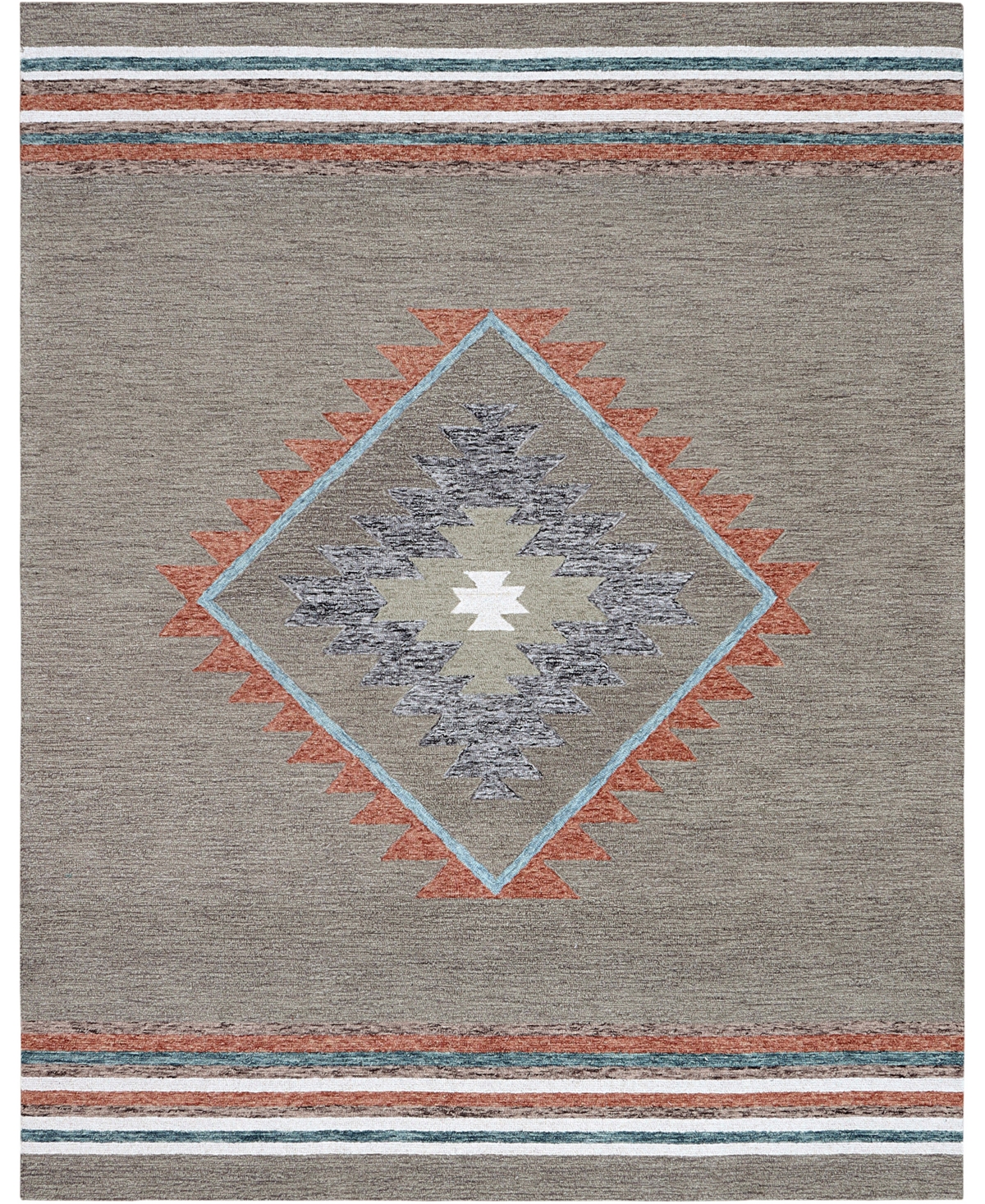 Creative Rugs Decor De-Soto D-1709 7'6in x 9'6in Area Rug - Brown