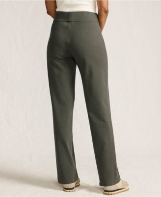 Women's Lands  End Starfish Mid-Rise Straight-Leg Pants