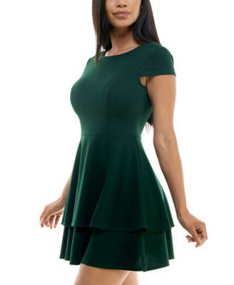 Juniors' Back-Tie A-Line Dress