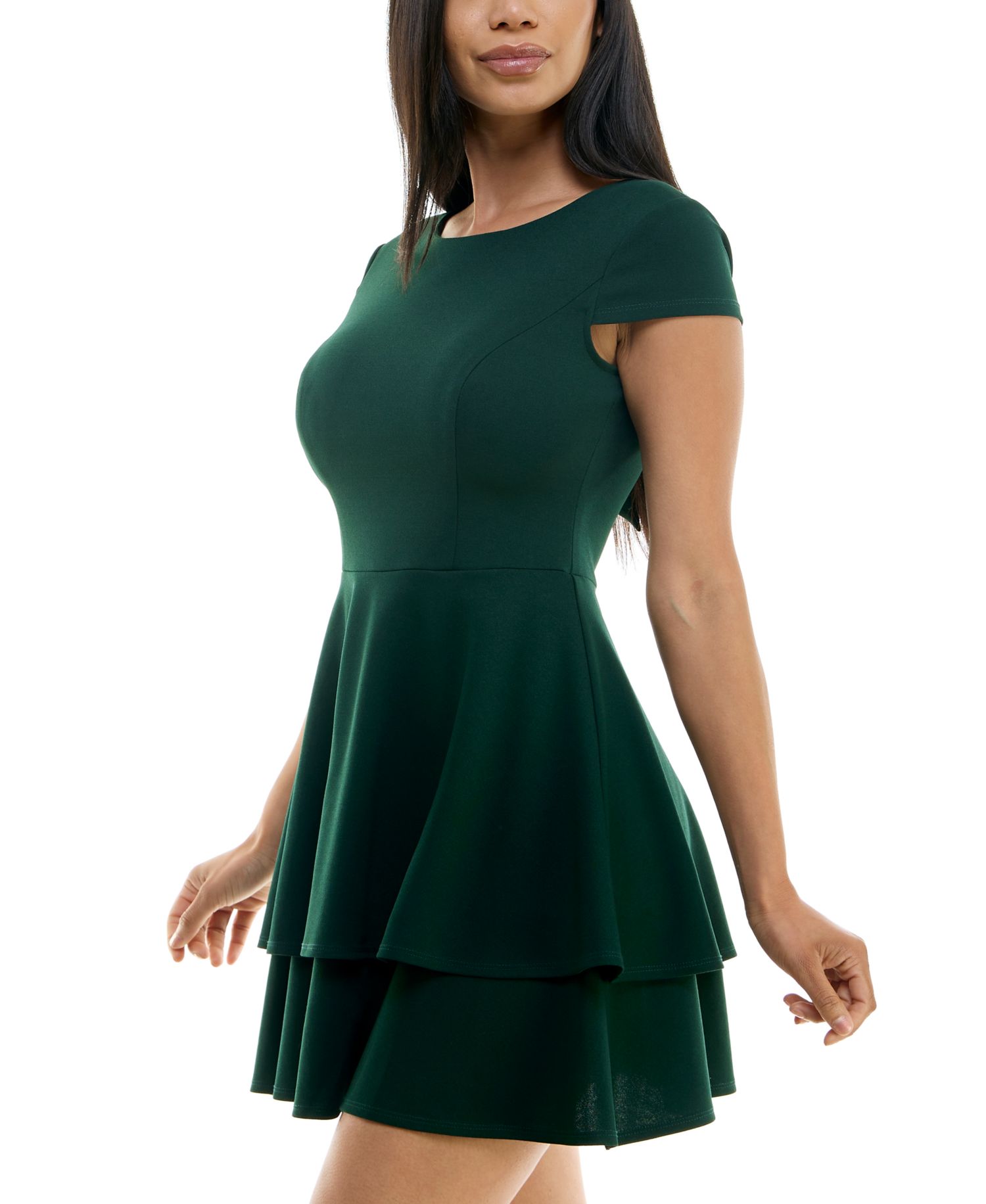 Juniors' Back-Tie A-Line Dress