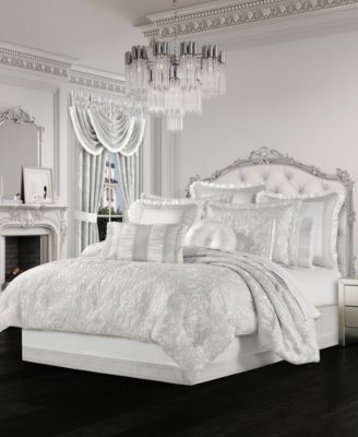 J Queen New York Brunello Comforter Sets In Platinum