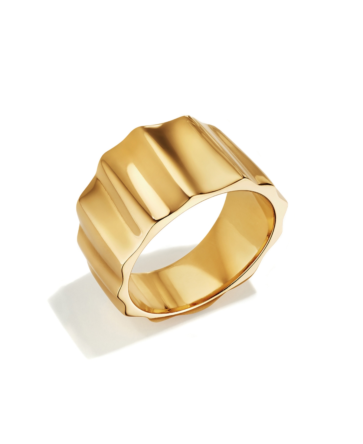 24K Gold-Plated Fuliwa Band Ring - Gold