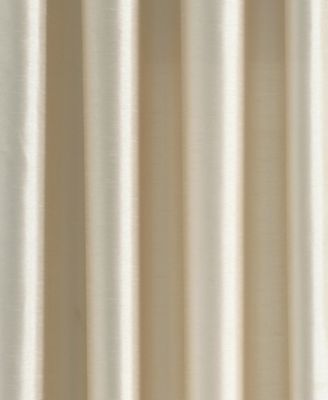 Lush Decor Luxury Mid Century Geo Faux Silk Jacquard Border Window Curtain Panel Wheat/Green Single 52x84