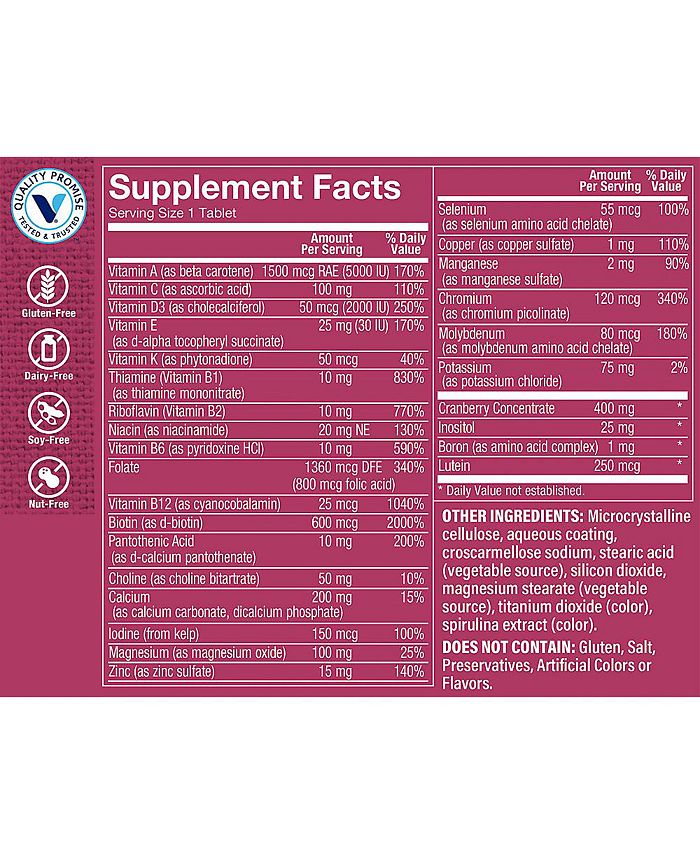 The Vitamin Shoppe One Daily Women's Iron Free Multivitamin