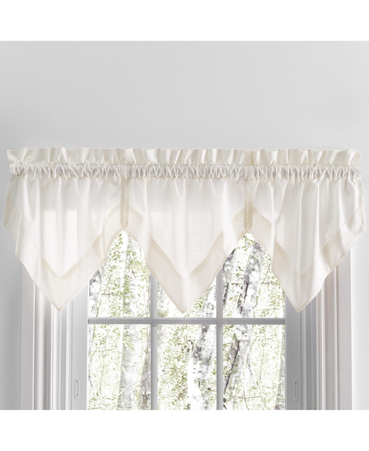 Ricardo Simplicity 3pc Handkerchief Curtain Valance Set 48"W x 15"L