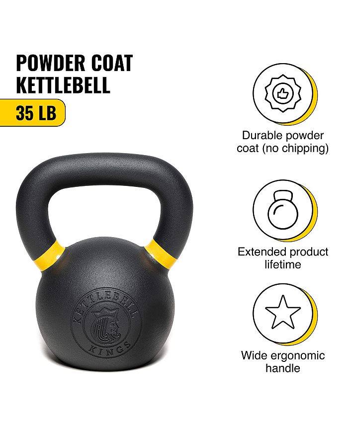 Kettlebell Kings Powder Coated Kettlebell Weights (45LB) For Women