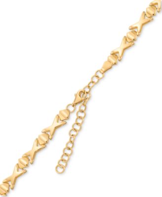 Graduated Openwork Statement Necklace in 14k Gold-Plated Sterling Silver, 17" + 2" 