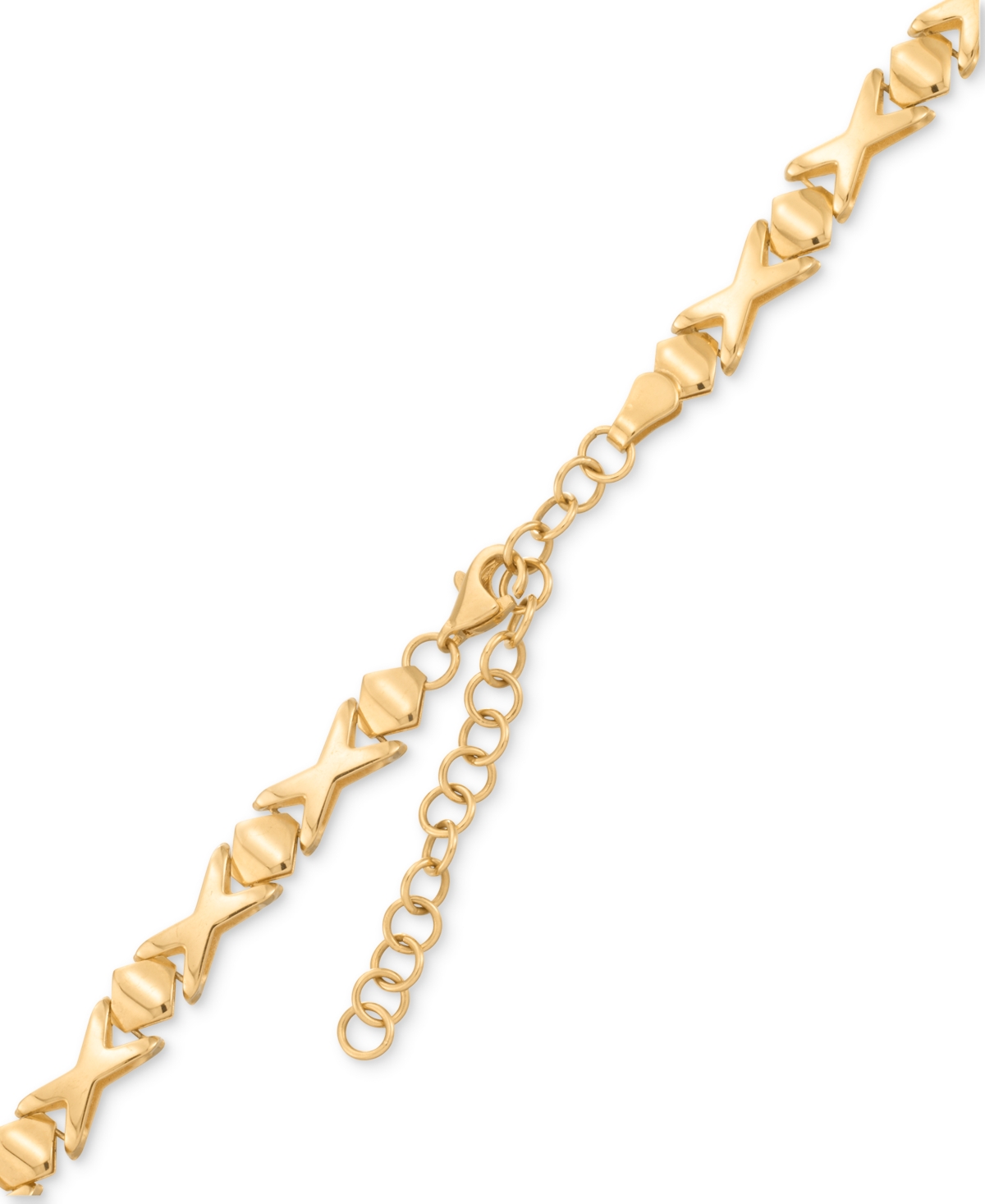 Graduated Openwork Statement Necklace in 14k Gold-Plated Sterling Silver, 17" + 2"