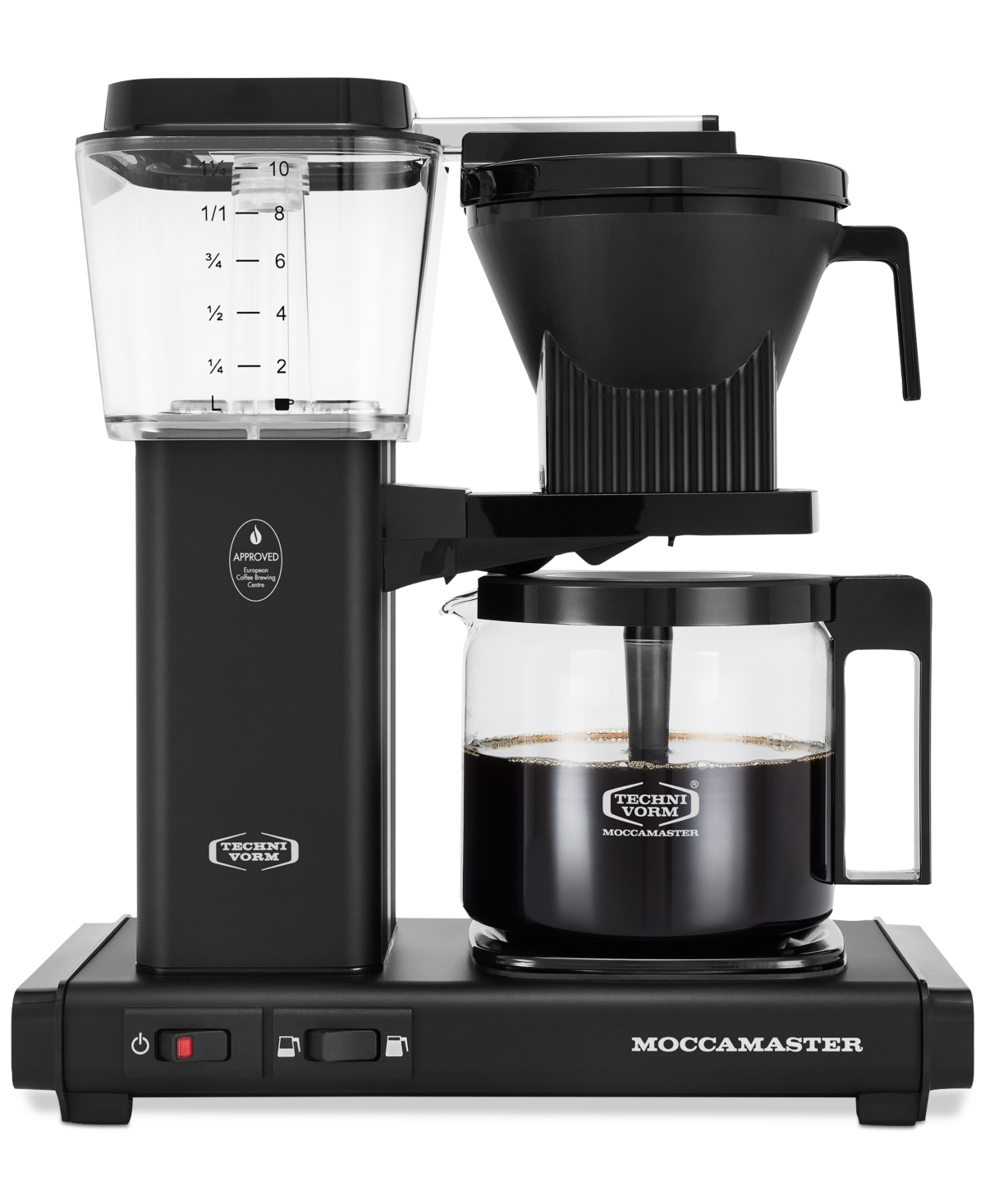 Moccamaster Kbgv Select Glass Carafe Coffee Brewer In Matte Black