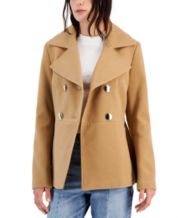 macys tan peacoat
