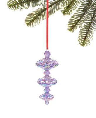 Holiday Lane - Plum Holiday Purple Iridescent Finial Ornament