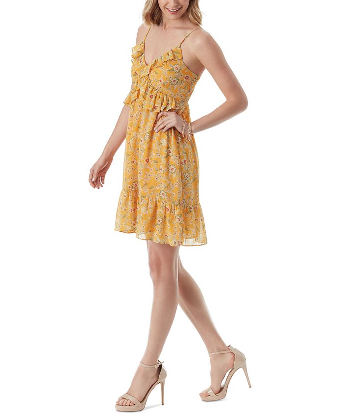 Jessica Simpson Women's Iris Ruffled Empire-Waist Dress - Macy's