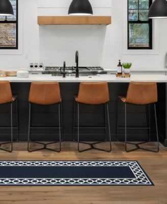 Christine Trellis Border Tufted Runner Rugs