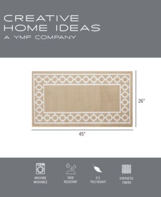 Christine Trellis Border Tufted Runner Rugs