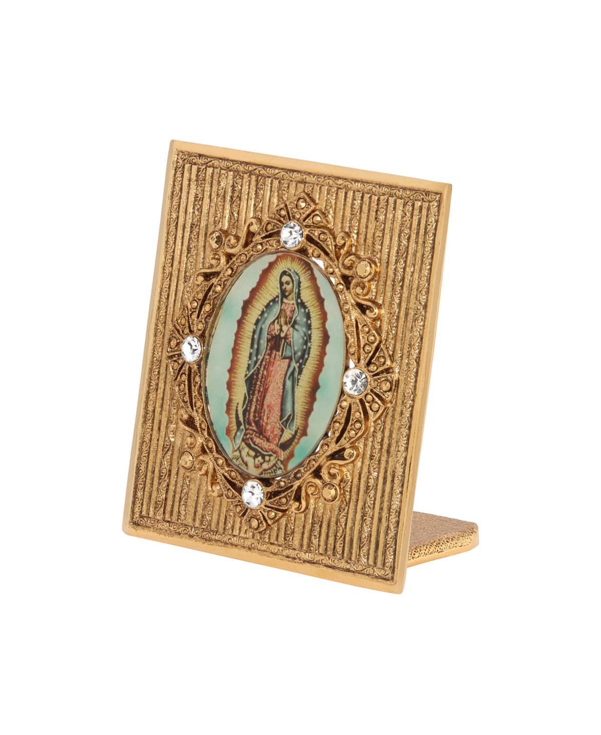 Shop 2028 Crystal Our Lady Of Guadalupe Plaque In White