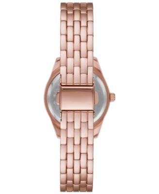 Women's Three Hand Rose-Gold-Tone 31mm Watch and Bracelet Gift Set, 6 Pieces