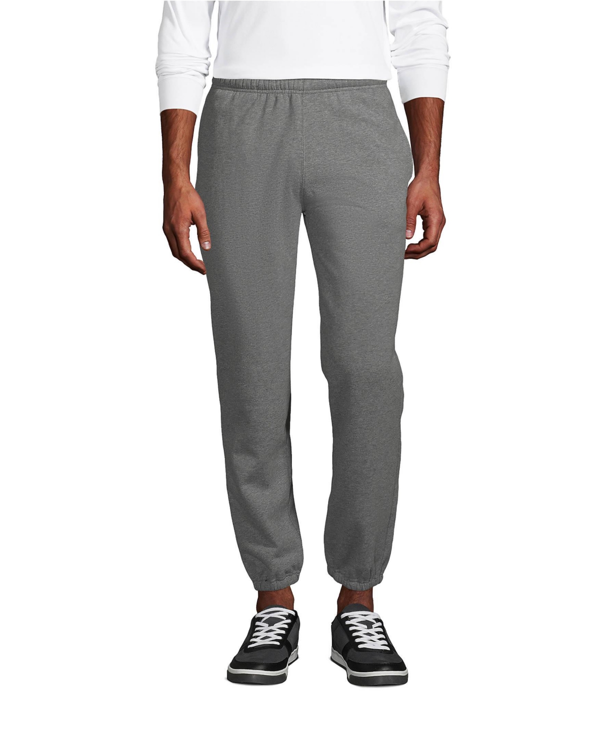 Lands' End Men's Serious Sweats High Pile Lined Sweatpants