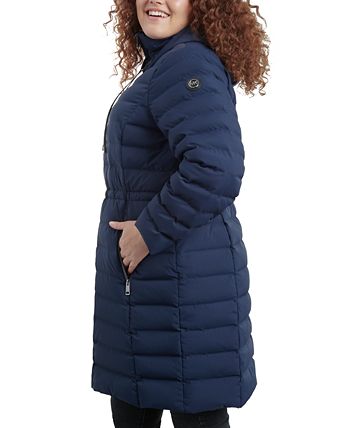 Michael Kors Women's Plus Size Anorak Hooded Faux-Leather-Trim Down  Packable Puffer Coat, Created for Macy's - Macy's