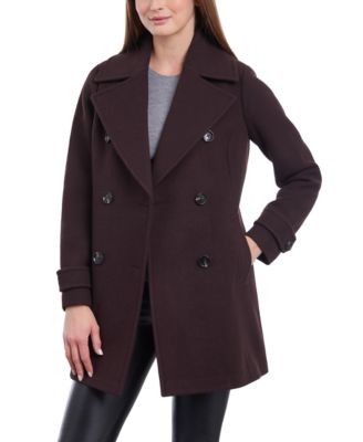 MICHAEL Michael Kors Women s Double Breasted Wool Blend Coat Macy s