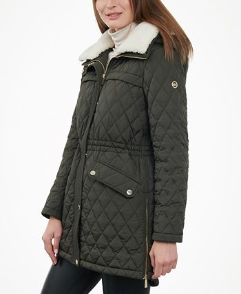 Michael kors jacket with fur collar on sale