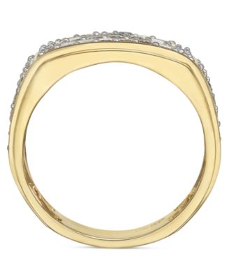 Men's Diamond Cluster Ring (2 ct. t.w.) in 10k Gold
