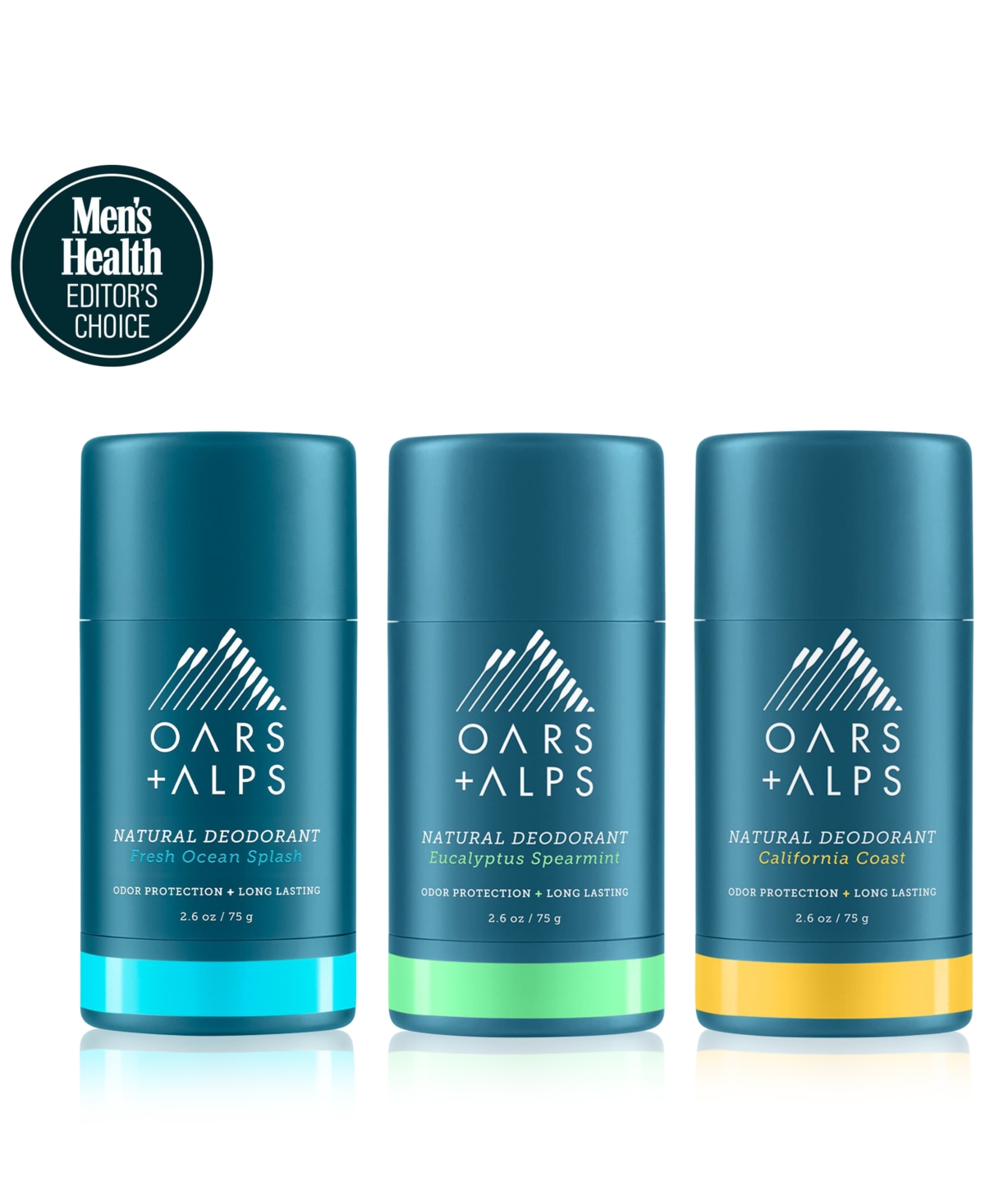 Oars + Alps 3-pc. Aluminum Free Deodorant Set