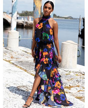 Betsy and adam chiffon dress 2025