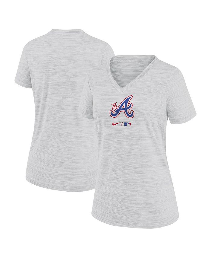 Nike Women's Gray Atlanta Braves 2023 City Connect Velocity Practice  Performance V-Neck T-shirt - Macy's